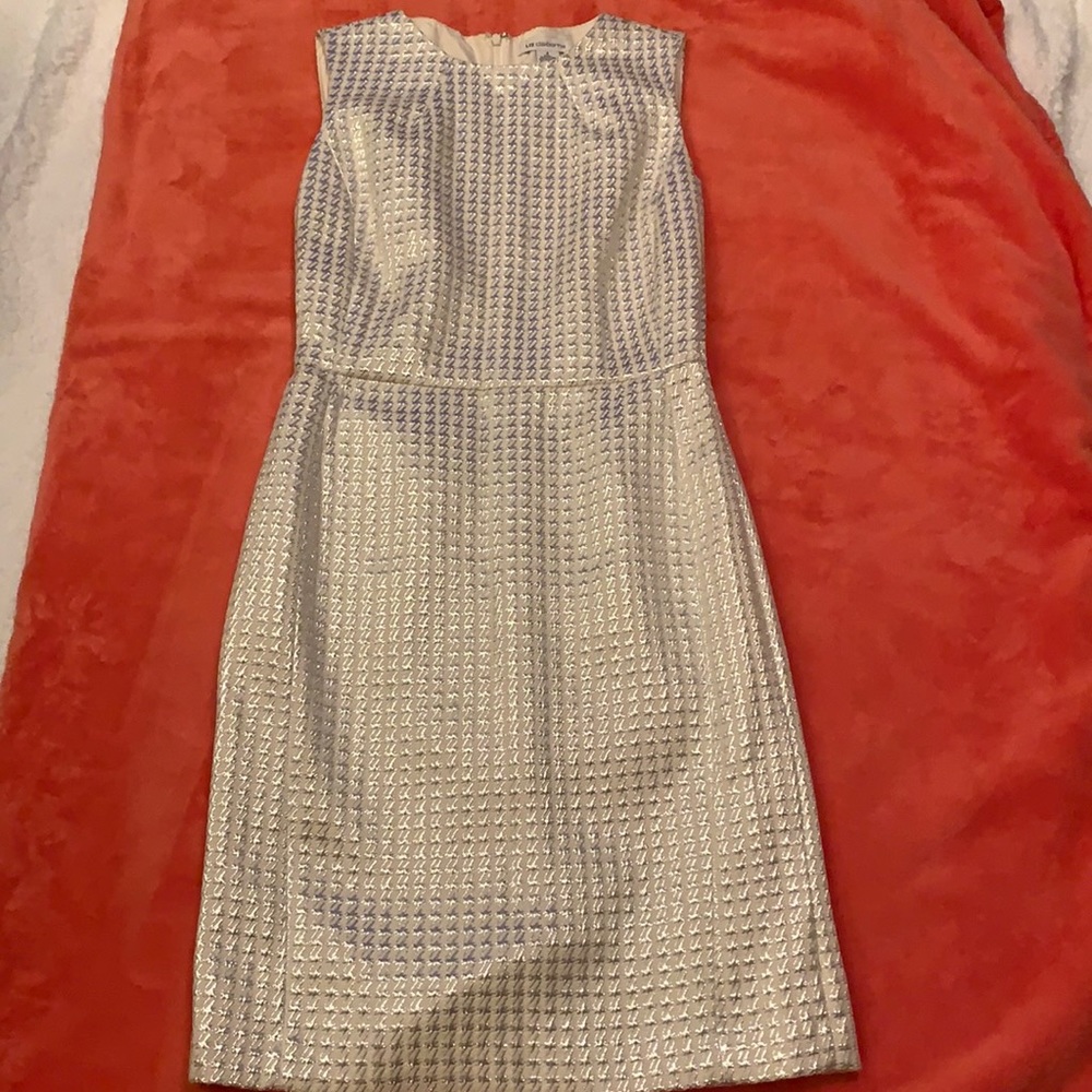 Liz Claiborne Dress, size 4, Silver/White.